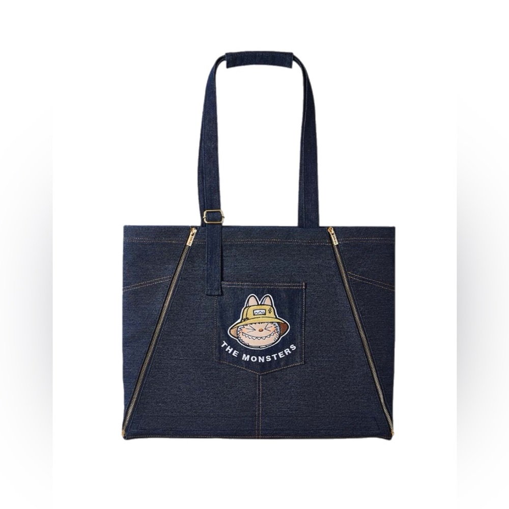 Labubu, The Monsters, Fall in Wild Denim Convertible Tote